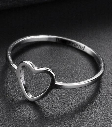 Heart sign with inside your Name Rings - Customize Rings