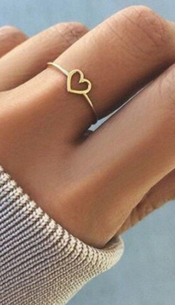Heart sign with inside your Name Rings - Customize Rings