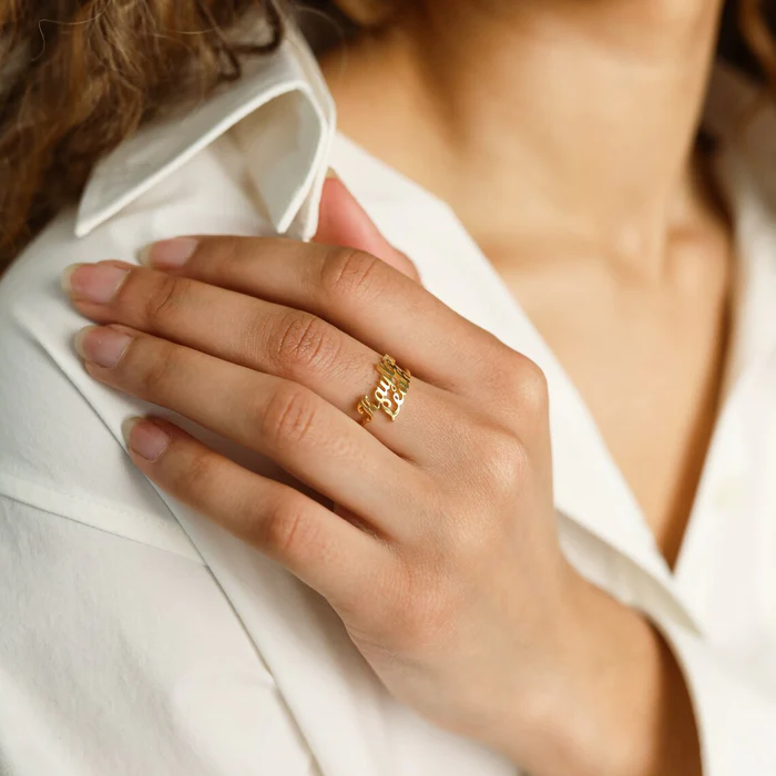 COUPLE NAME RING